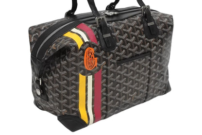 Goyard Boston Bag Boeing 30 Black with Marcajou Leather Silver — view 4