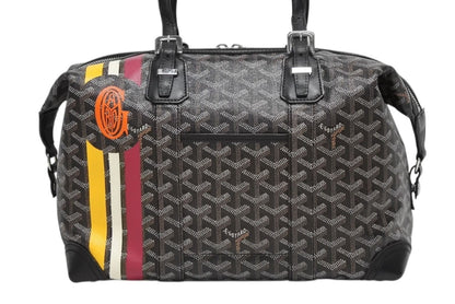 Goyard Boston Bag Boeing 30 Black with Marcajou Leather Silver — view 2