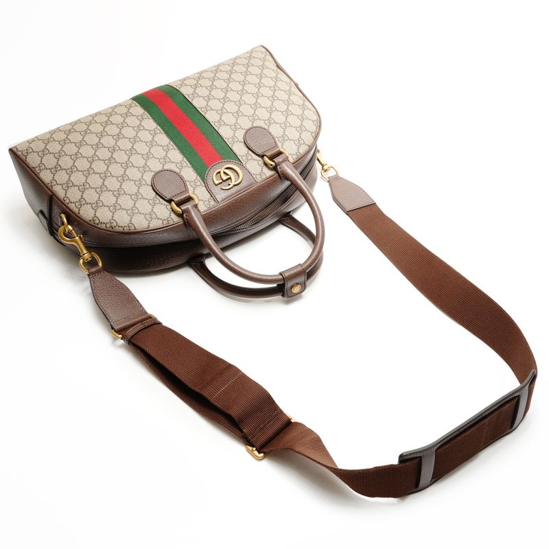 Gucci GG Supreme Duffle Boston Bag 2-Way