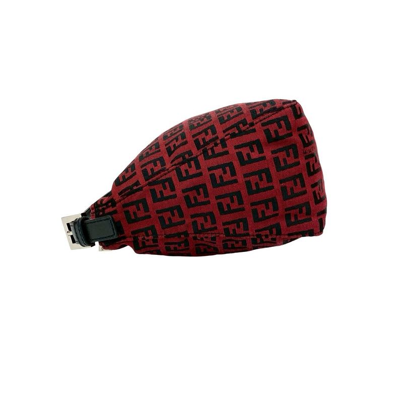 Fendi FF Logo Pattern Canvas Leather Handbag Mini Tote