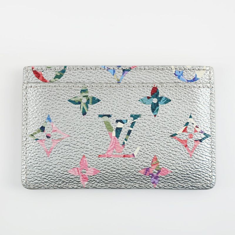 Louis Vuitton Porto Carte Sample M81686 Floral-monogram Card Case