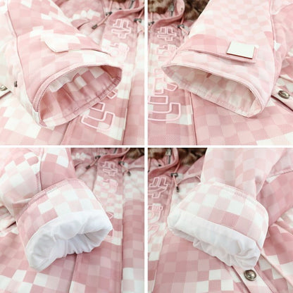 Louis Vuitton Damoflage Print Puffa Blouson Jacket 1aimrk Pale Pink