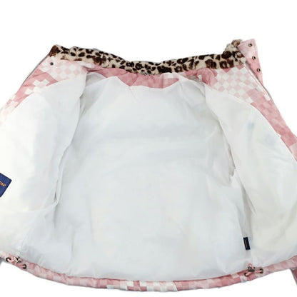 Louis Vuitton Damoflage Print Puffa Blouson Jacket 1aimrk Pale Pink