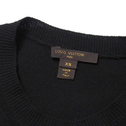 Louis Vuitton Dress XS Sequin Decoration Docking Black X Navy