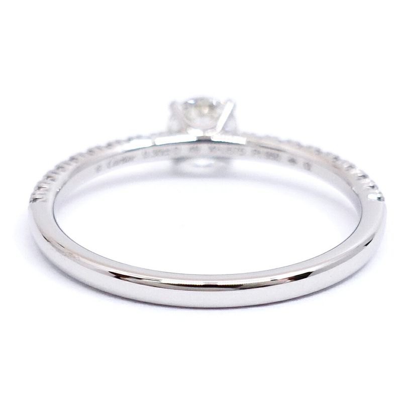 Cartier Pt950 Etincel Diamond Solitaire Ring Jewelry