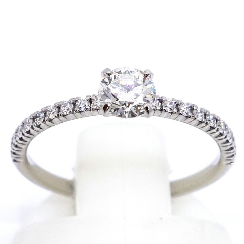 Cartier Pt950 Etincel Diamond Solitaire Ring Jewelry