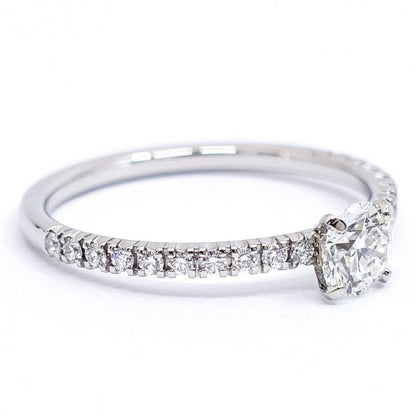 Cartier Pt950 Etincel Diamond Solitaire Ring Jewelry