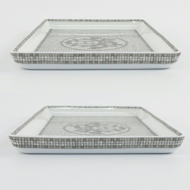 Hermes Mosaic Van Quatre Tray Square Plate Tray Tableware Accessories