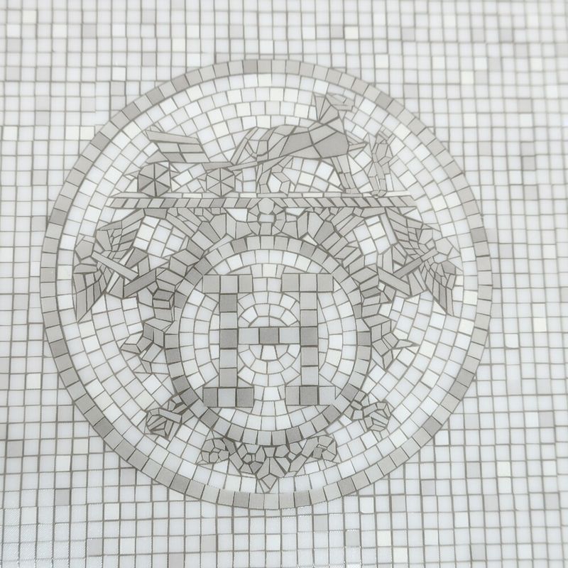 Hermes Mosaic Van Quatre Tray Square Plate Tray Tableware Accessories