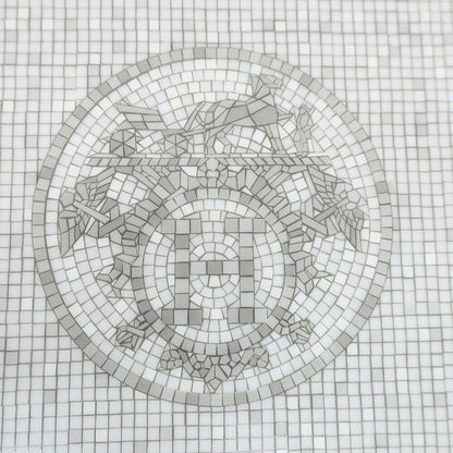 Hermes Mosaic Van Quatre Tray Square Plate Tray Tableware Accessories