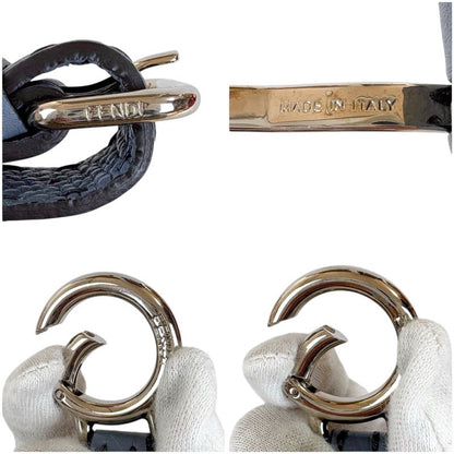 Fendi Selleria Strap You Shoulder Blue Leather