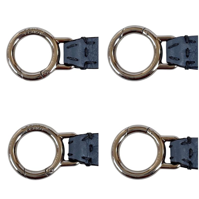 Fendi Selleria Strap You Shoulder Blue Leather