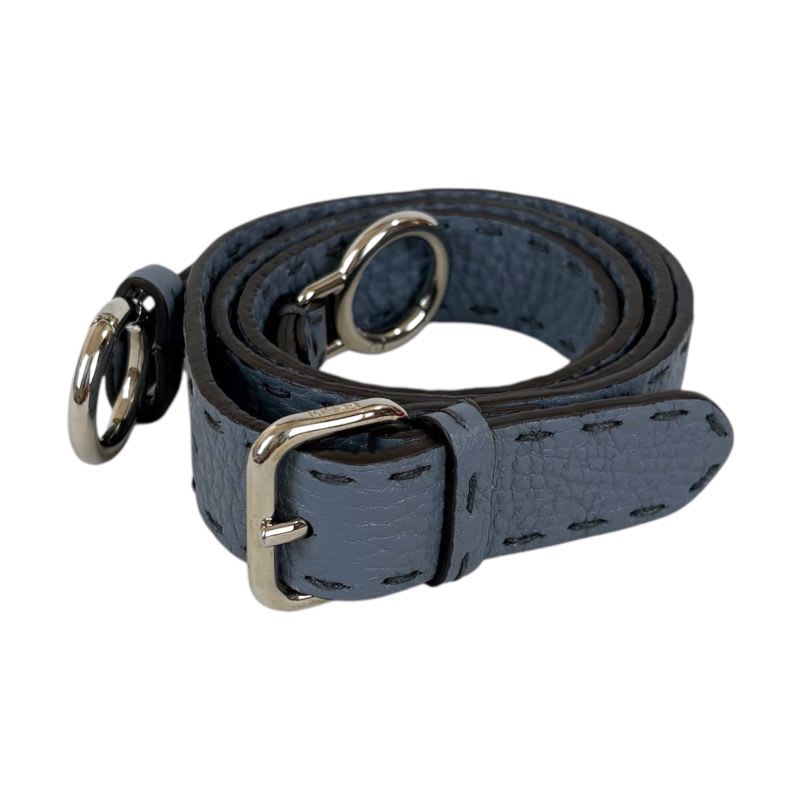 Fendi Selleria Strap You Shoulder Blue Leather