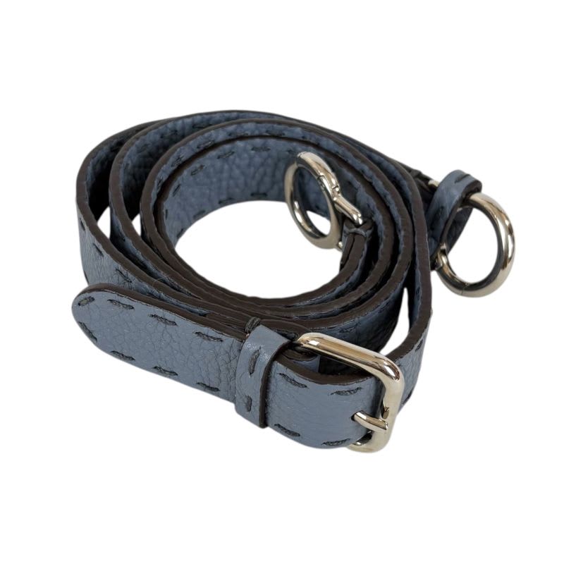 Fendi Selleria Strap You Shoulder Blue Leather