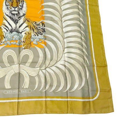 Hermes Scarf Silk Carre 140 Large Tiger Royal King
