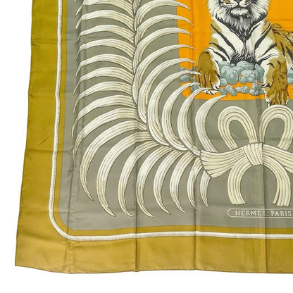 Hermes Scarf Silk Carre 140 Large Tiger Royal King