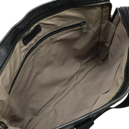 Bottega Veneta Intrecciato Business Bag Briefcase Shoulder Leather Dark