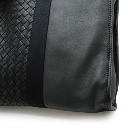 Bottega Veneta Intrecciato Business Bag Briefcase Shoulder Leather Dark