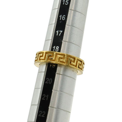 Versace Greca Ring GP Gold Actual Size Approx 19