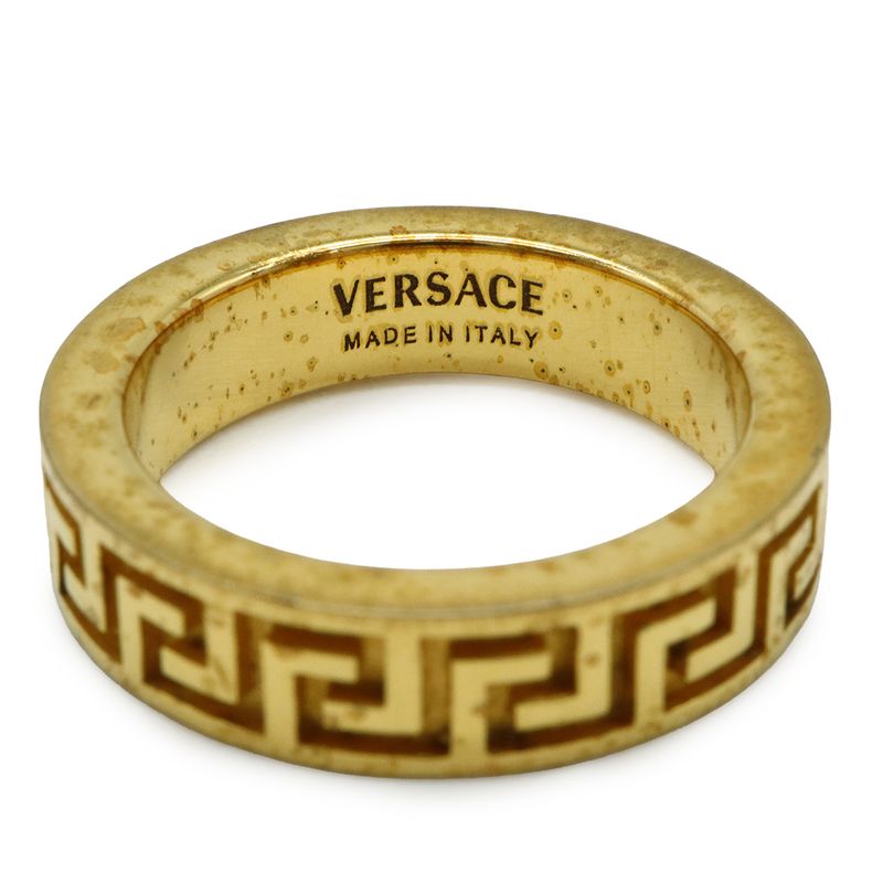 Versace Greca Ring GP Gold Actual Size Approx 19