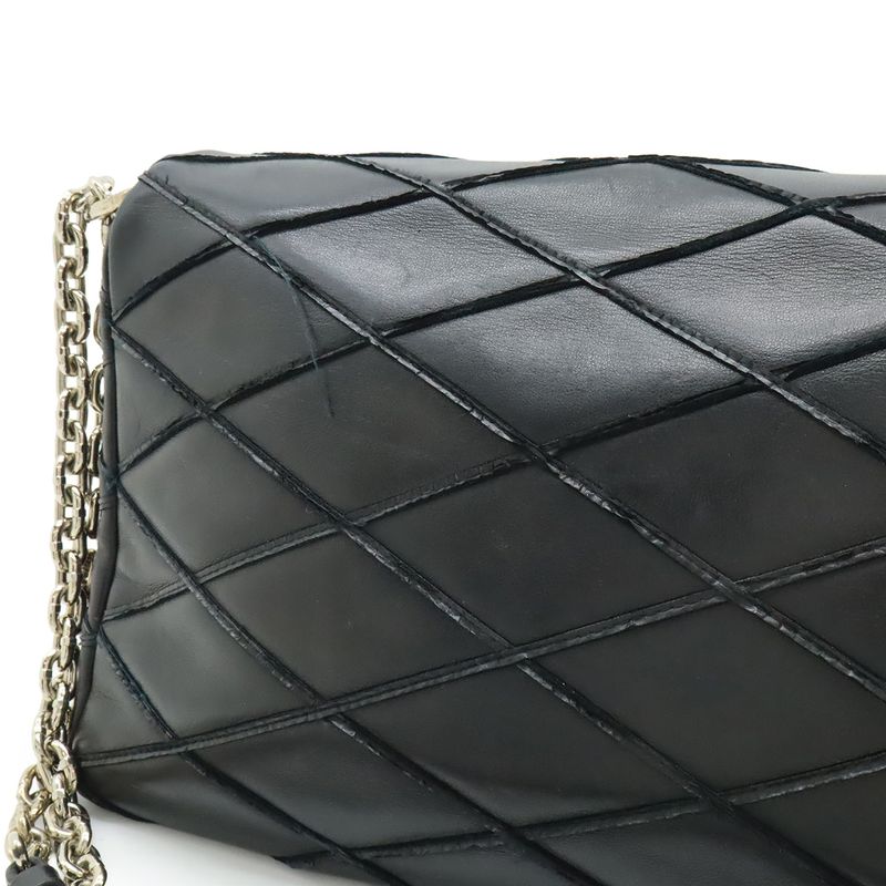 Louis Vuitton Maltage Go-14mm (0.55in) Chain Bag Shoulder Bag Leather Noir