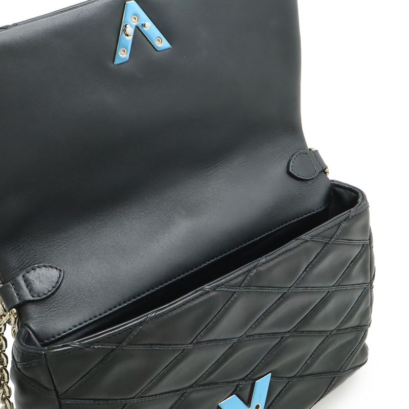 Louis Vuitton Maltage Go-14mm (0.55in) Chain Bag Shoulder Bag Leather Noir