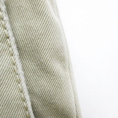 Saint Laurent Paris Long Length Tapered Pants Chino Zip Fly Beige