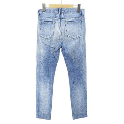Saint Laurent Paris Denim Pants Jeans Skinny Zip Fly 26 Blue Indigo