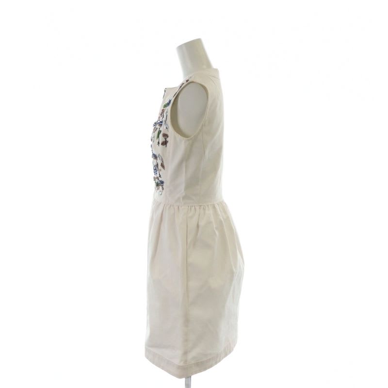 Christian Dior Sleeveless Dress Bijou Long Logo 34 XS Pink MQ