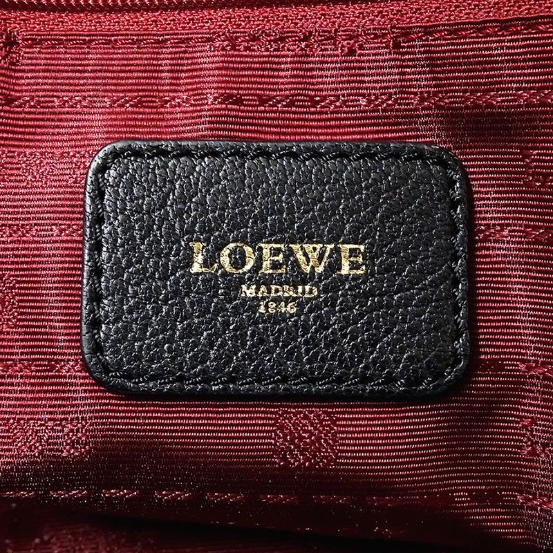 Loewe Bag  Handbag Amazona 28 Leather Black Stylish