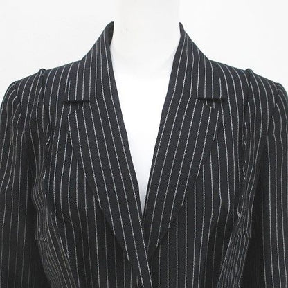 Louis Vuitton Striped Jacket Cashmere Blend 40 Navy Hair Wool