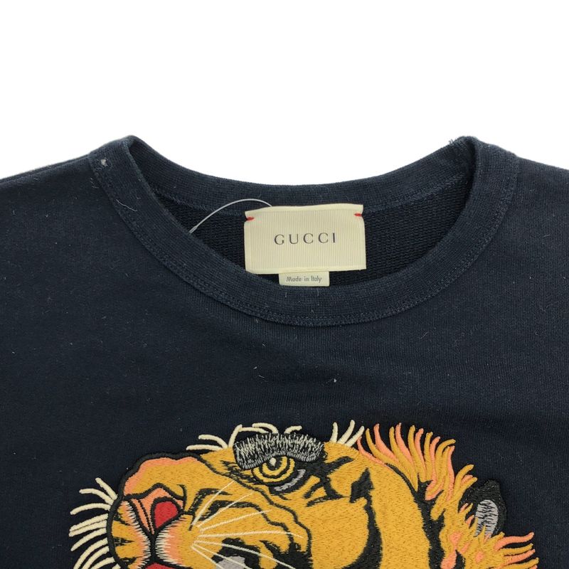 Gucci Kids Line Taiga Patch Sweatshirt 463003 X5q09 Navy 12