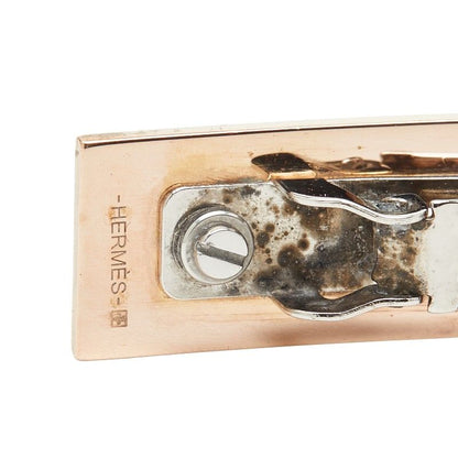 Hermes Irene Barrette Hair Accessory Gold Silver Black Plated Metal Ladies