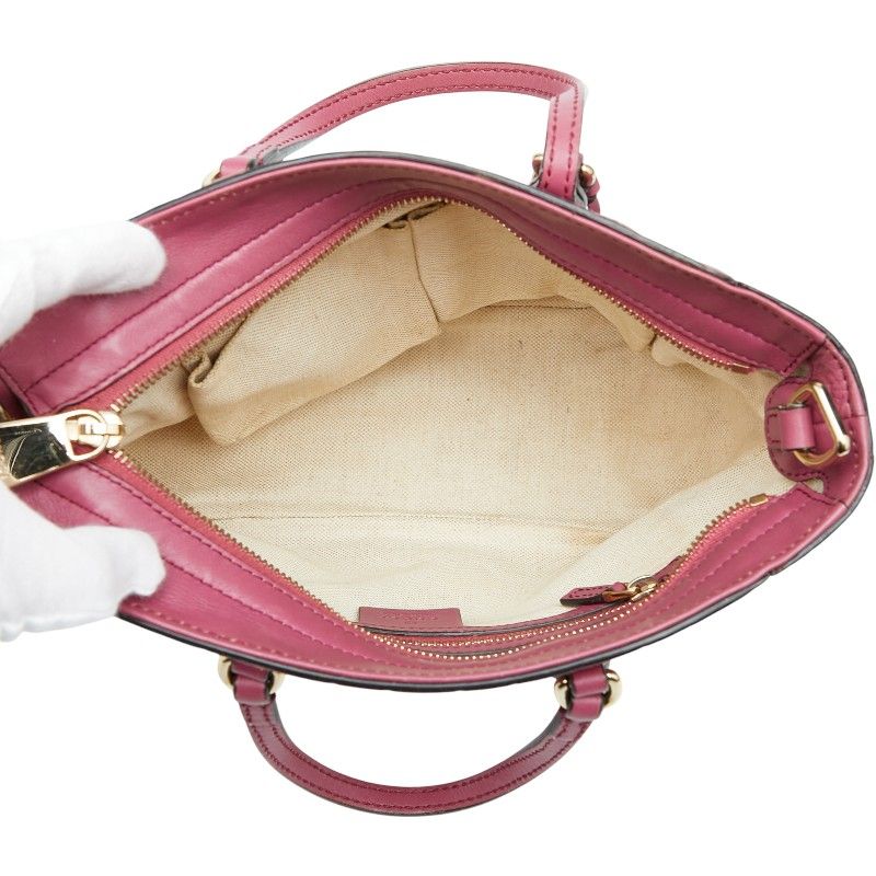 Guccissima Handbag Shoulder Bag 2WAY 353121 Purple Leather Women's Gucci
