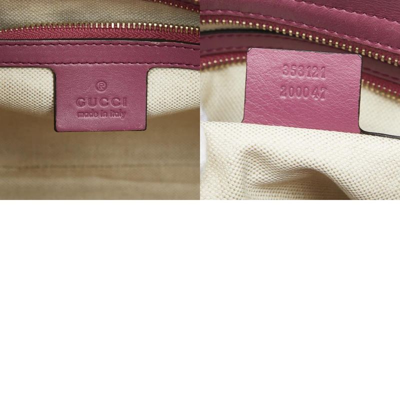 Guccissima Handbag Shoulder Bag 2WAY 353121 Purple Leather Women's Gucci