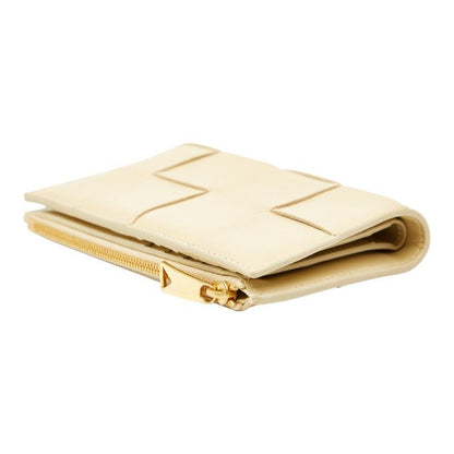 Bottega Veneta Maxi Intrecciato Cassette Beige Leather Women's Bottega Veneta