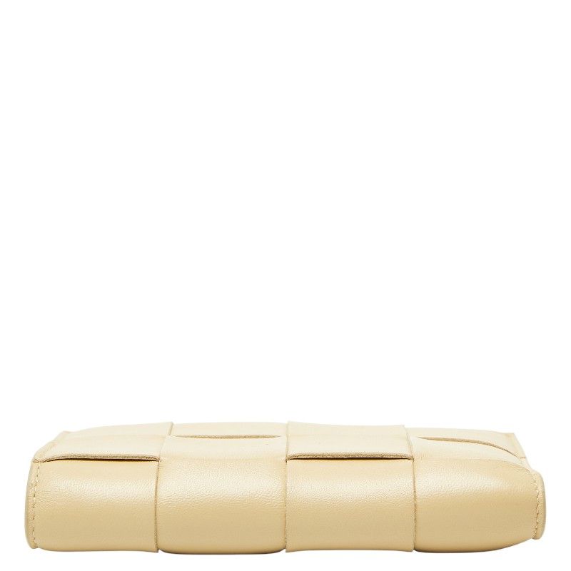 Bottega Veneta Maxi Intrecciato Cassette Beige Leather Women's Bottega Veneta