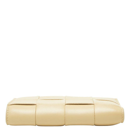 Bottega Veneta Maxi Intrecciato Cassette Beige Leather Women's Bottega Veneta