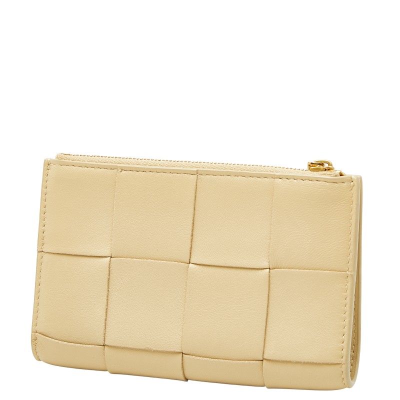 Bottega Veneta Maxi Intrecciato Cassette Beige Leather Women's Bottega Veneta