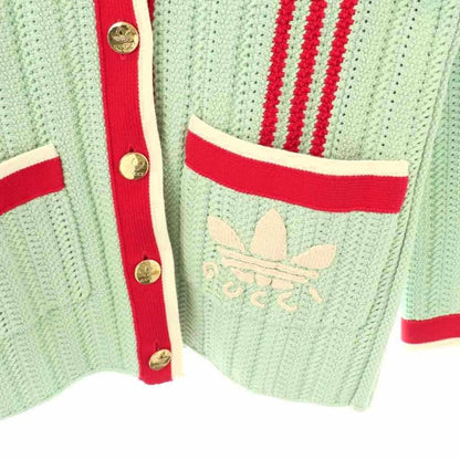 Gucci Adidas Adidasoriginal Line Logo Low Gauge Knit Cardigan XS