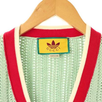 Gucci Adidas Adidasoriginal Line Logo Low Gauge Knit Cardigan XS