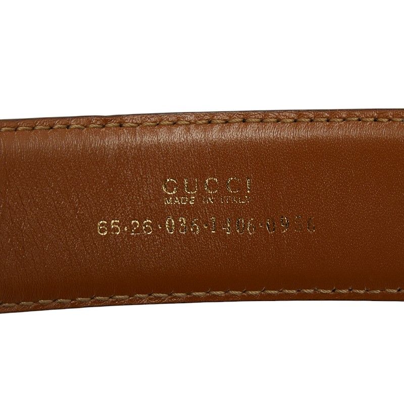 Gucci Belt Size: 65 26 036 1406 0956 Black Leather Women's Gucci