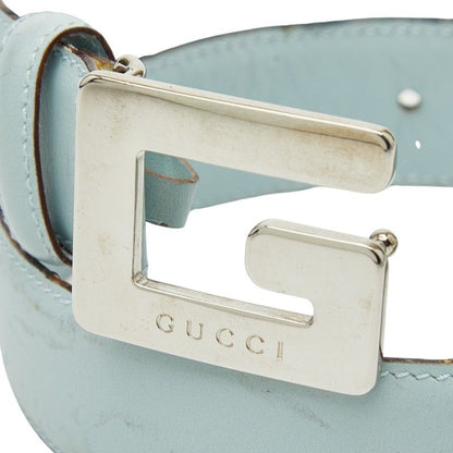Gucci Belt Size: 65 26 037 394 0959 Light Blue Leather Women's Gucci