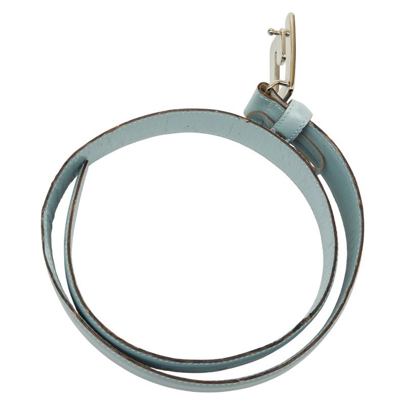 Gucci Belt Size: 65 26 037 394 0959 Light Blue Leather Women's Gucci
