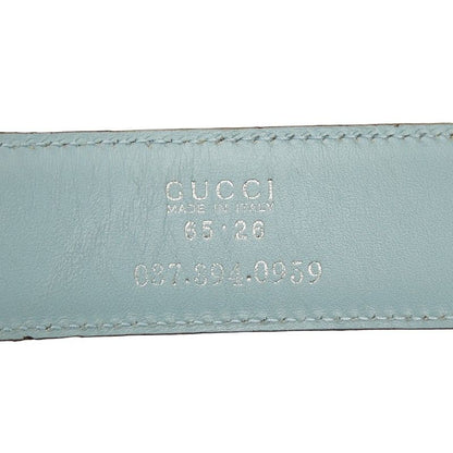 Gucci Belt Size: 65 26 037 394 0959 Light Blue Leather Women's Gucci