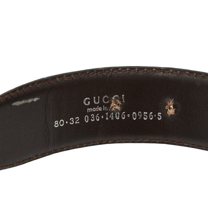 Gucci Belt Size: 80 32 036 1406 0956 5 Black Leather Women's Gucci