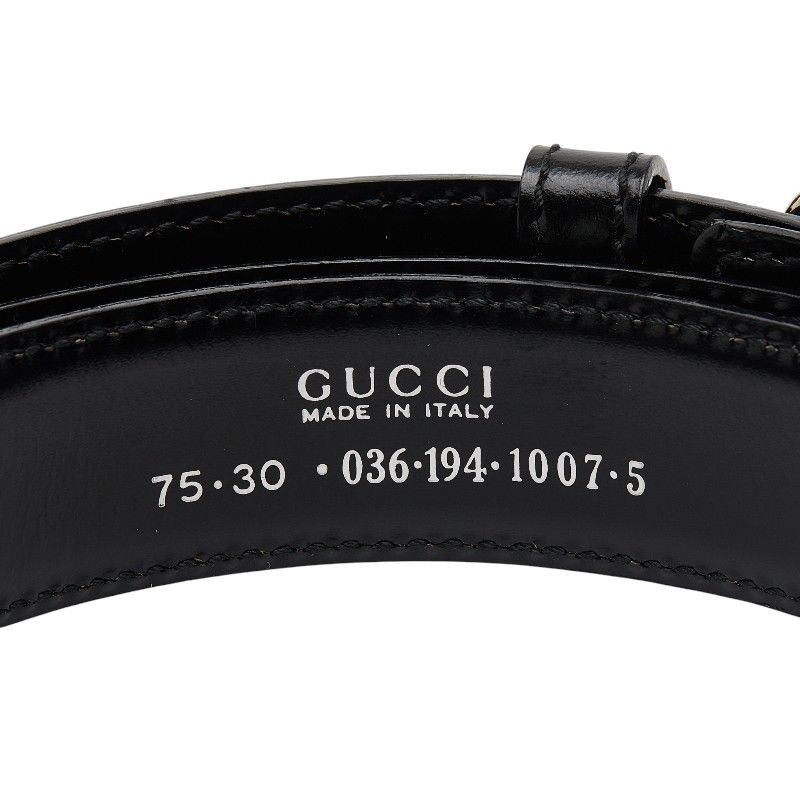 Gucci Belt Size: 75 30 036 194 1007 5 Black Leather Women's Gucci