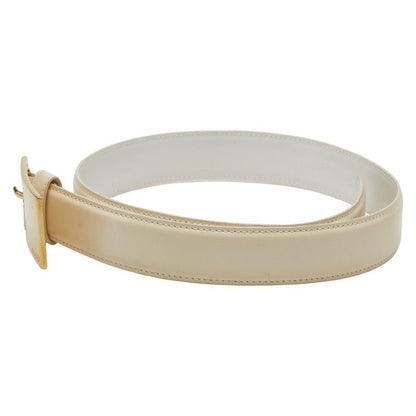 Gucci Belt Size: 65 26 036 1406 1284 White Leather Women's Gucci