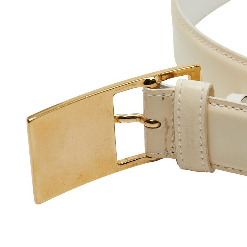 Gucci Belt Size: 65 26 036 1406 1284 White Leather Women's Gucci