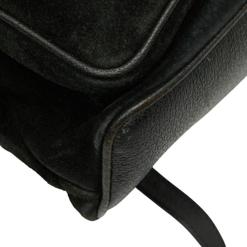 Gucci Bamboo Backpack 003 2058 0016 Black Leather Women's Gucci